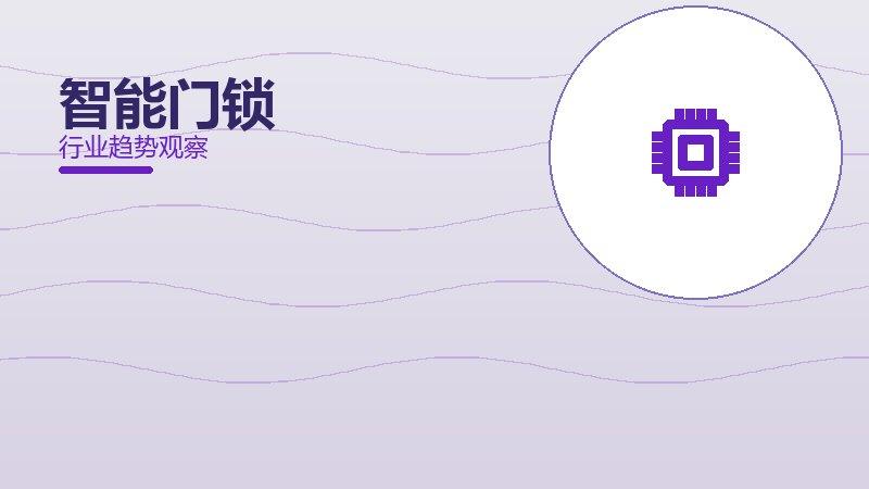 智能门锁配图